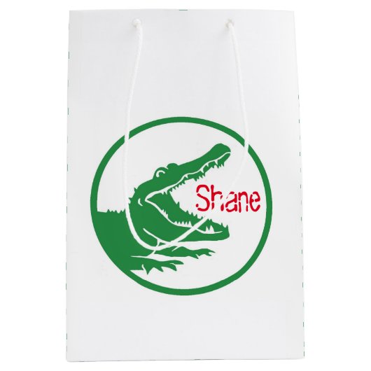 Aangepaste cadeau voor alligator medium cadeauzakje (Voorkant)