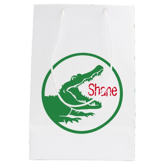 Aangepaste cadeau voor alligator medium cadeauzakje (Achterkant)