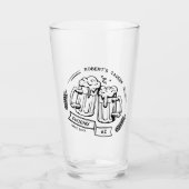 Aangepaste cadeau voor bierliefhebber gepersonalis glas (Voorkant)
