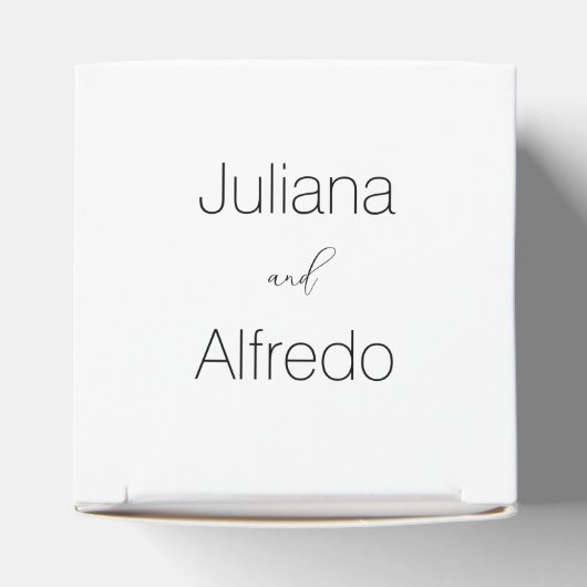 Aangepaste cadeaudoos bedankdoosjes (Bovenkant)