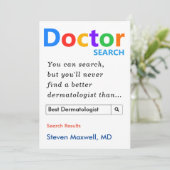 Aangepaste cadeaus voor dermatoloog  feestdagenkaart (Staand voorkant)