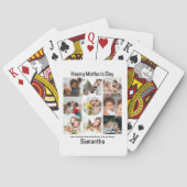 Aangepaste cadeaus voor mam Moederdag 9 Foto Colla Pokerkaarten (Achterkant)