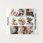 Aangepaste cadeaus voor mam Moederdag 9 Foto Colla Wandkleed (Voorkant (horizontaal))