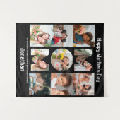 Aangepaste cadeaus voor mam Moederdag 9 Foto Colla Wandkleed (Voorkant (horizontaal))