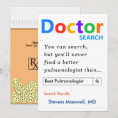 Aangepaste cadeaus voor Pulmonoloog Feestdagenkaart (Voorkant / Achterkant)