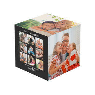 Aangepaste cadeaus voor vaders Dag 13 Foto Collage Kubus