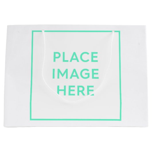 Aangepaste cadeautas - Groot, glanzend (Voorkant)