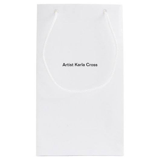 Aangepaste cadeautas - klein, glanzend (Achterkant)