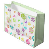 Aangepaste cadeautas voor Snoep Lollipop (Voorkant Gekanteld)