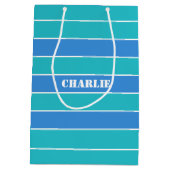 Aangepaste cadeautassen voor striptiepatroon medium cadeauzakje (Achterkant)