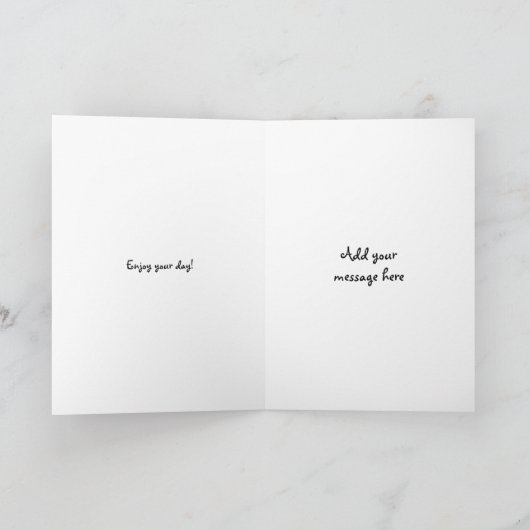 Aangepaste Calico schattige kat Birthday Kaart (Binnen)