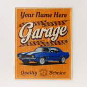 Aangepaste Camaro Garage in het Sinaasappel Legpuzzel (Verticaal)
