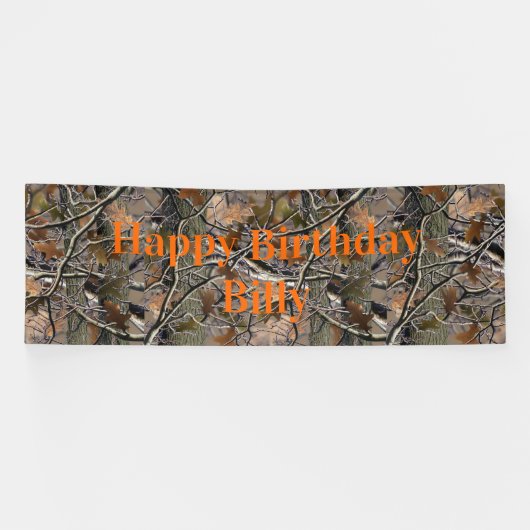 Aangepaste Camo Banner, BDay, Welkom thuis, Camp S Spandoek (Horizontaal)