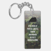 Aangepaste Camo die de parade uit gaat Sleutelhanger (Voorkant Links)