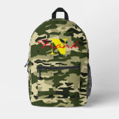 Aangepaste Camo-rugzak – gepersonaliseerde naam of Bedrukte Rugzak (Voorkant)