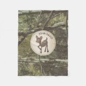 Aangepaste Camouflage Deer Fleece Blanket (Voorkant)