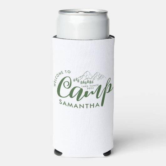 Aangepaste Camp Bachelorette Party Modern Rustiek (Seltzer Voorkant)