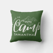 Aangepaste Camp Bachelorette Party Modern Rustiek Kussen (Achterkant)