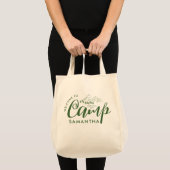 Aangepaste Camp Bachelorette Party Modern Rustiek Tote Bag (Voorkant (product))