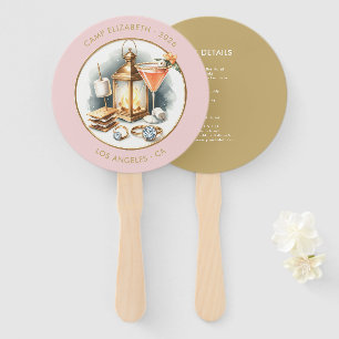 Aangepaste Camp Bride Bachelorette Weekend Reispla Handwaaier