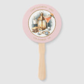 Aangepaste Camp Bride Bachelorette Weekendroute Handwaaier (Voorkant)