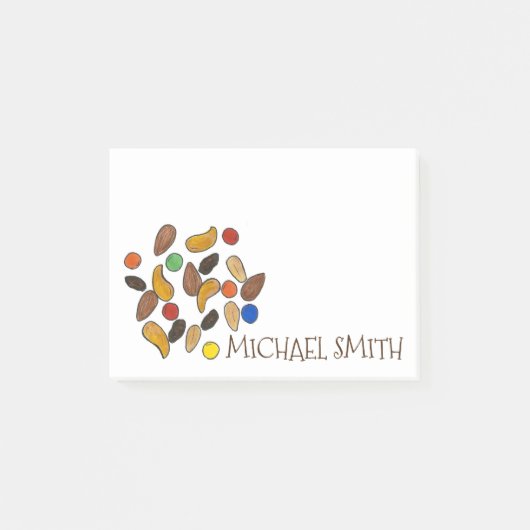 Aangepaste Camp Camping Trail Mix Post Post-it® Notes (Voorkant)