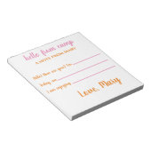 Aangepaste Camp Notitieblokken voor meisjes (Schuin)