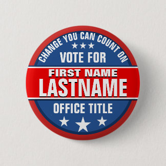 Aangepaste campagne politieke Button