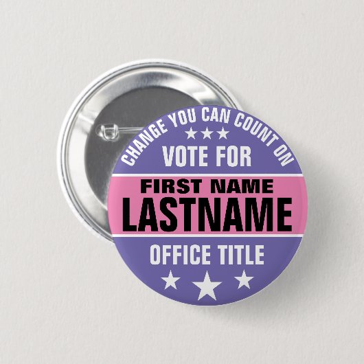 Aangepaste campagne politieke Button (Voorkant /achterkant)