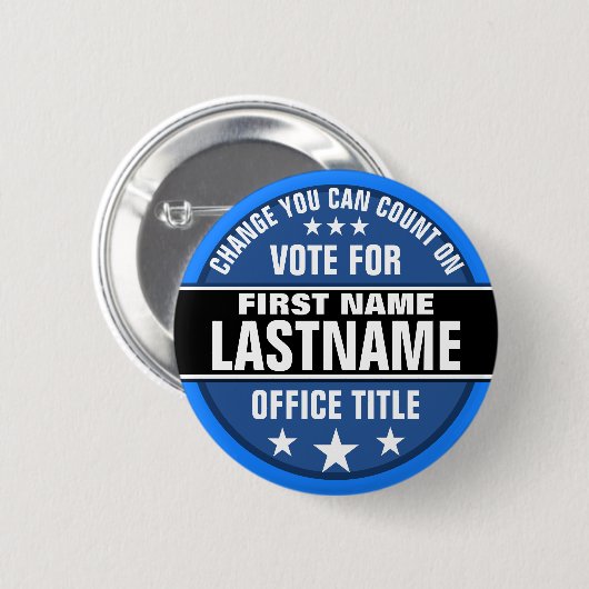 Aangepaste campagne politieke Button (Voorkant /achterkant)