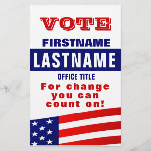 Aangepaste Campagne Politieke Sjabloon Flyer