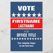 Aangepaste Campagne Politieke Template