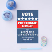 Aangepaste Campagne Politieke Template Flyer (Enkel)