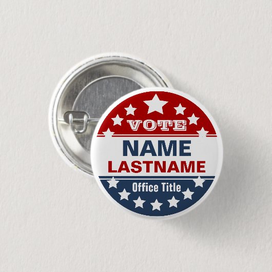 Aangepaste campagne ronde button 3,2 cm (Voorkant /achterkant)