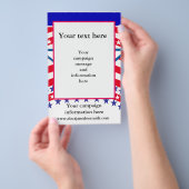 Aangepaste Campagne Sjabloon Flyer (Hand)