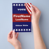 Aangepaste Campagne Sjabloon Flyer (Hand)