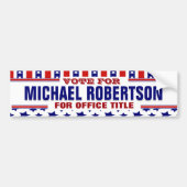 Aangepaste Campagne Template Bumpersticker (Voorkant)