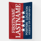 Aangepaste Campagneapparatuur voor lokale en staat Spandoek (Verticaal)