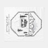 Aangepaste Camper Van Life buitenshuis Camping Fleece Deken (Voorkant (Horizontaal))