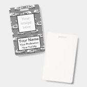 Aangepaste Campers - Grijze badge (Voor- en achterkant)