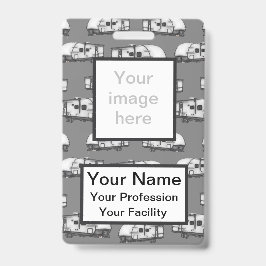 Aangepaste Campers - Grijze badge