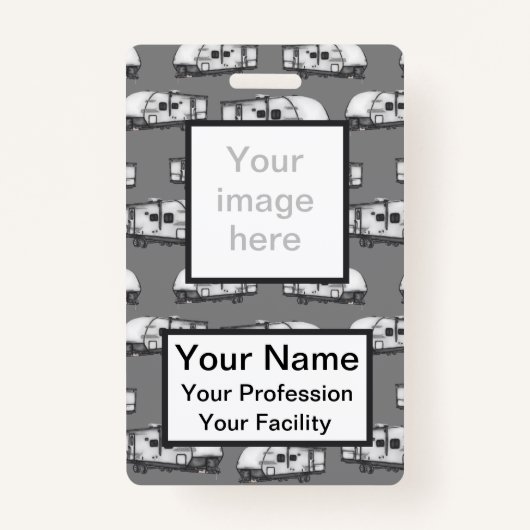 Aangepaste Campers - Grijze badge (Voorkant)