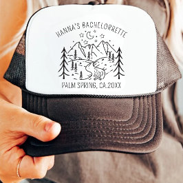 Aangepaste camping bachelorette-feest campinghut b trucker pet