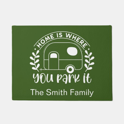 Aangepaste Camping Camper Trailer RV Deurmat (Voorkant)