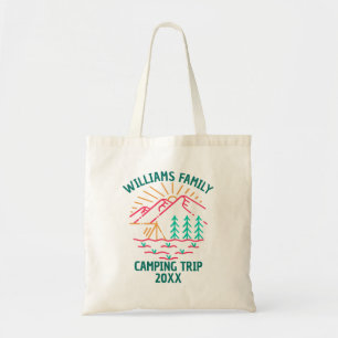 Aangepaste Camping Familie  Tote Bag