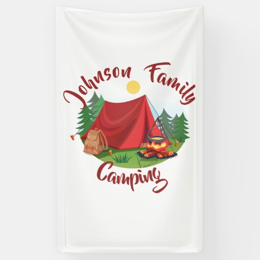 Aangepaste camping spandoek (Verticaal)