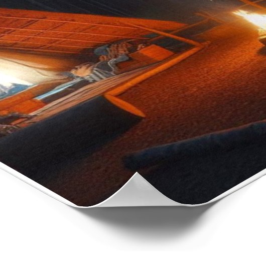 Aangepaste Camping Wall Poster (Hoek)