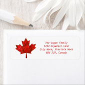 Aangepaste Canada Retouradreslabels Etiket (Insitu)