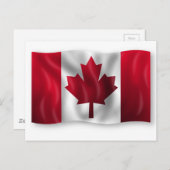 Aangepaste Canadese vlag Briefkaart (Voorkant / Achterkant)