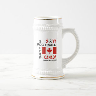 Aangepaste Canadese vlag football CANADA VOETBAL Bierpul